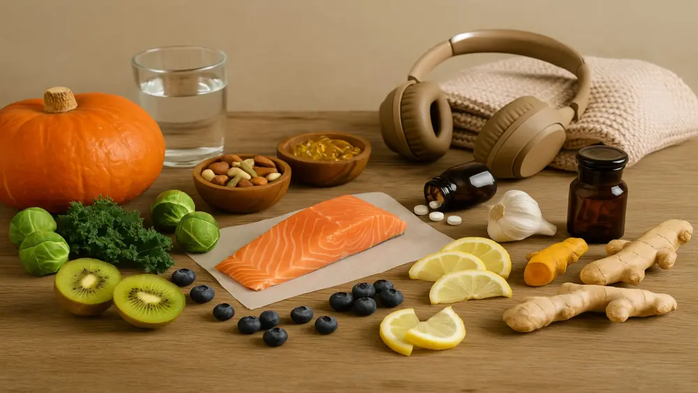 une alimentation saine est importante pour l'hiver