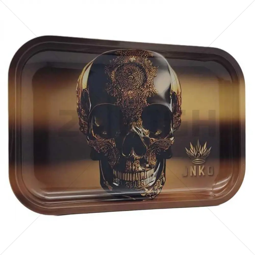 Plateau à roulettes XXL | Luxury Art Series | Golden Skull 2