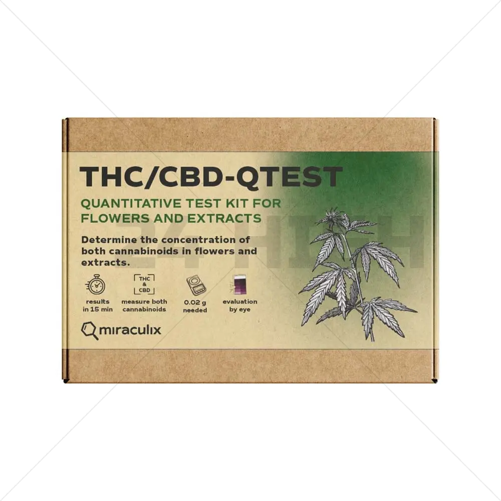 THC/CBD-QTest - Test de dépistage du cannabis (Miraculix)