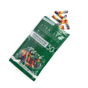 Purize XTRA Slim Filters Rainbow - 50 pièces
