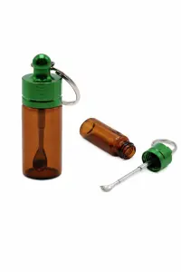 Bouteille en verre avec cuillère