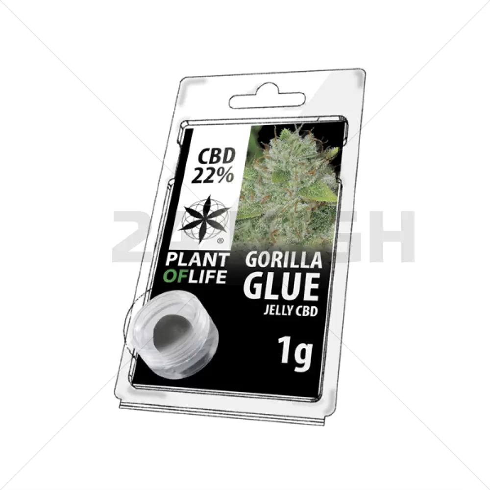 Jelly (Gelée) 22% CBD Extraction de Gorilla Glue 1G