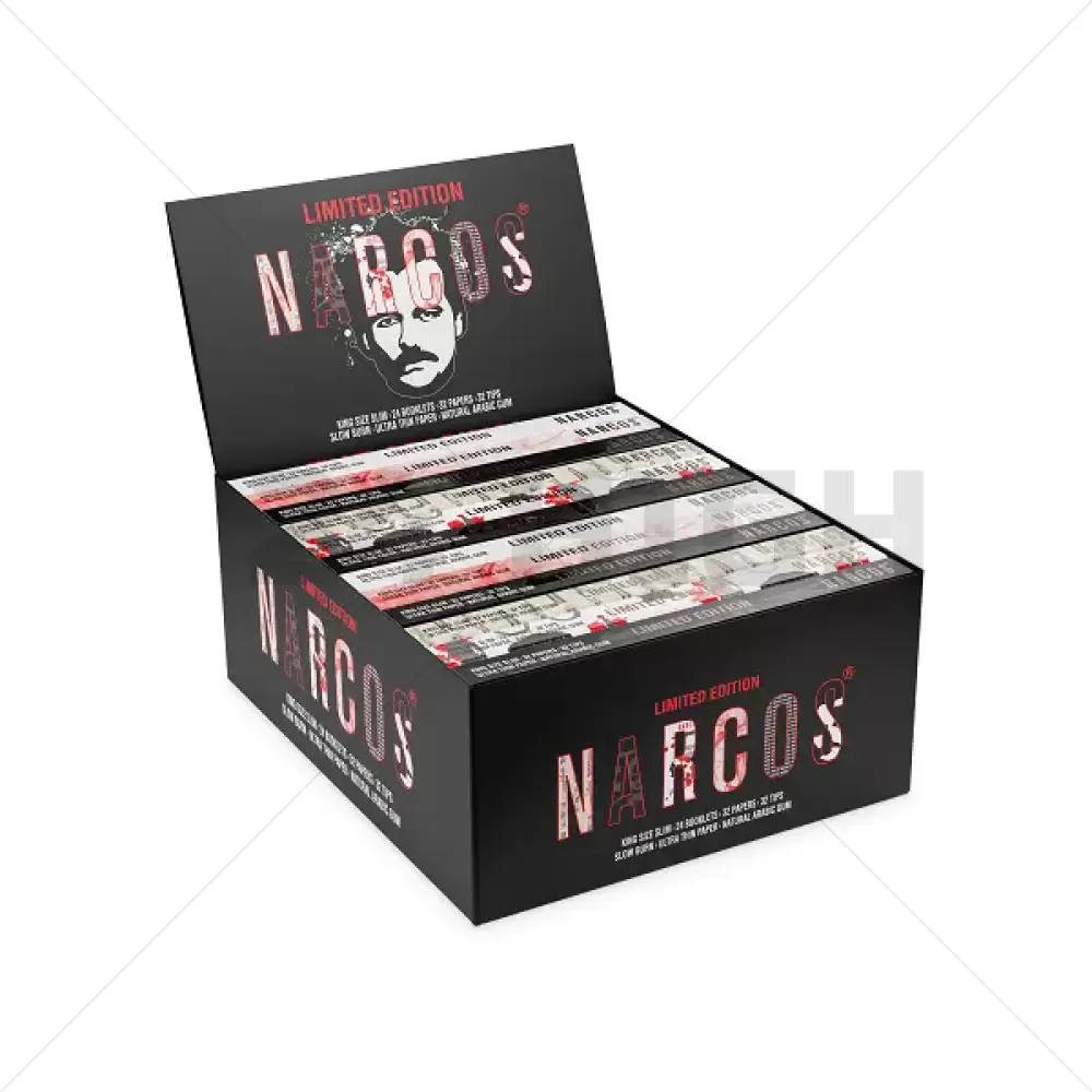 Narcos - Papier à rouler KS Slim Limited Edition+ Tips - Display 24pcs