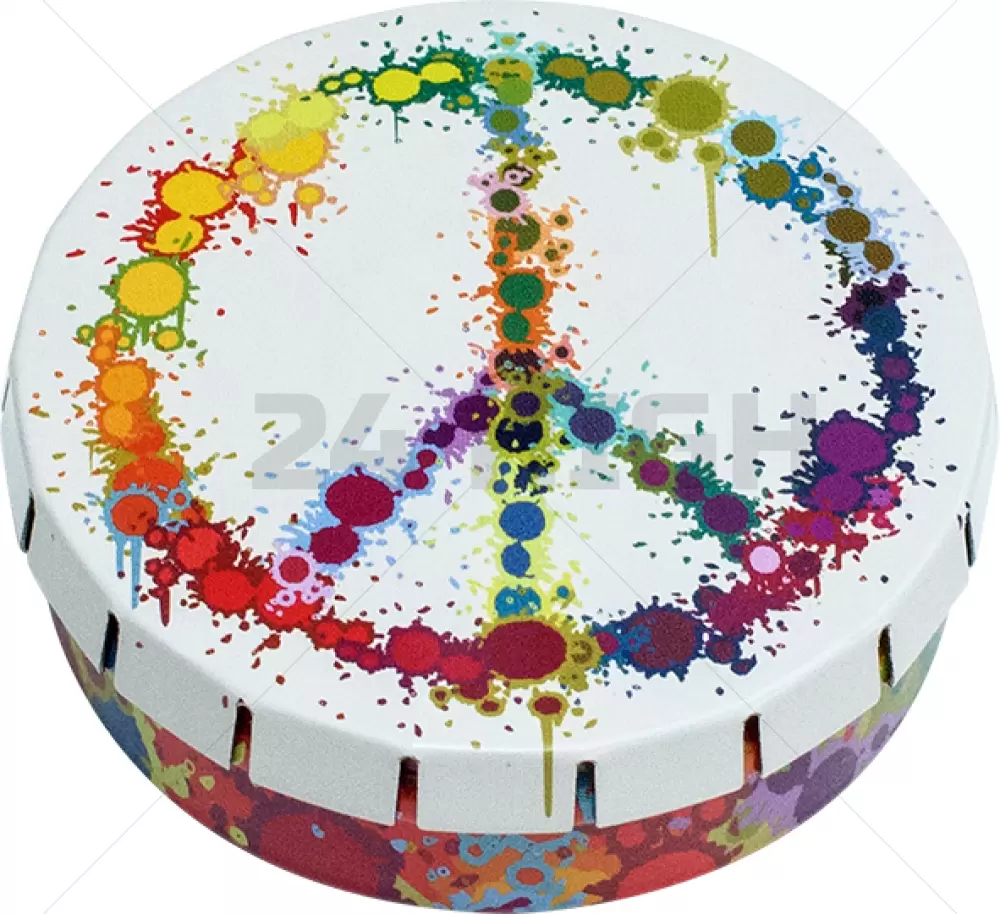 Boîte Click-Clack (Ø 5,5 cm) Peace Colorful