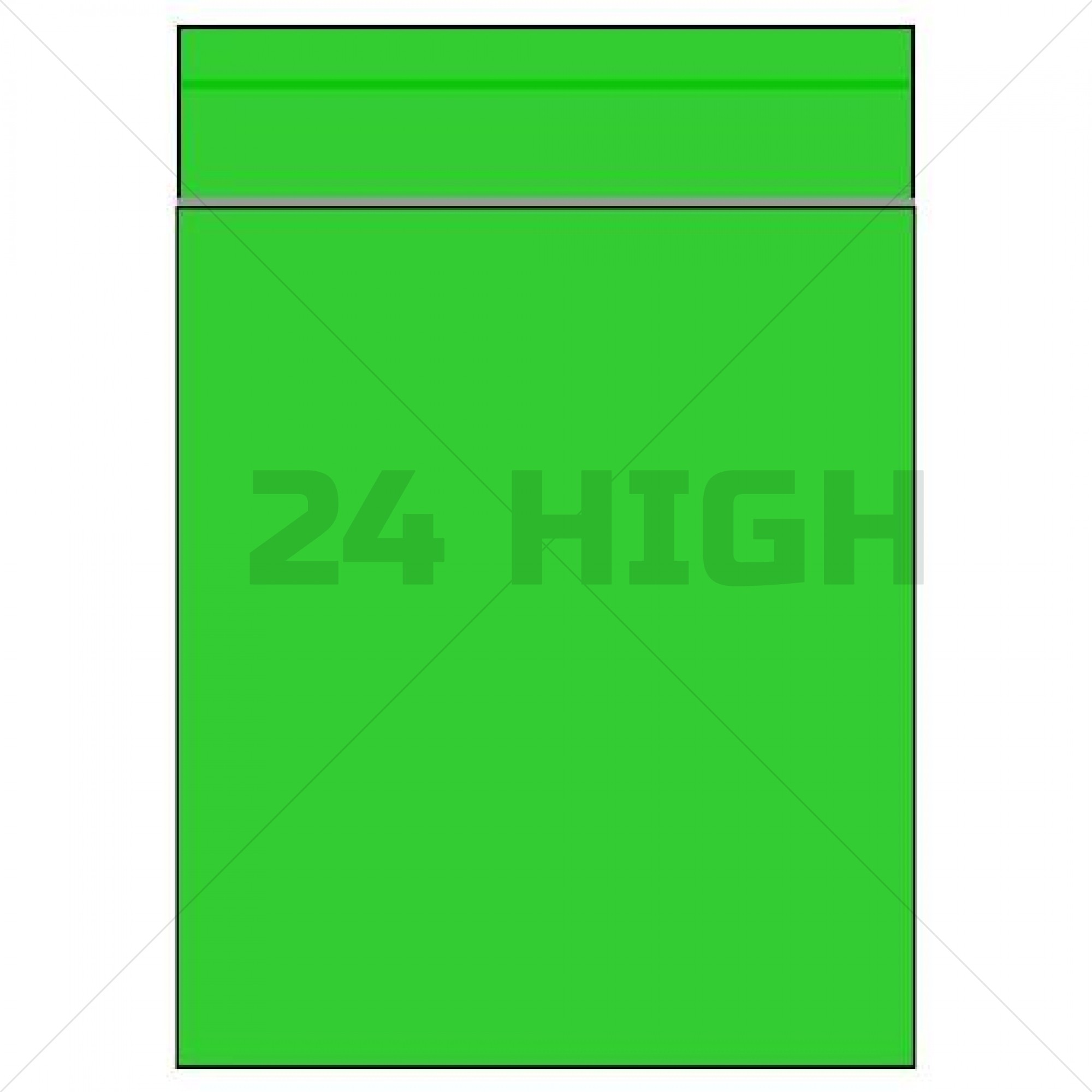 Sacs de préhension verts 25 mm x 25 mm (1000 pièces)